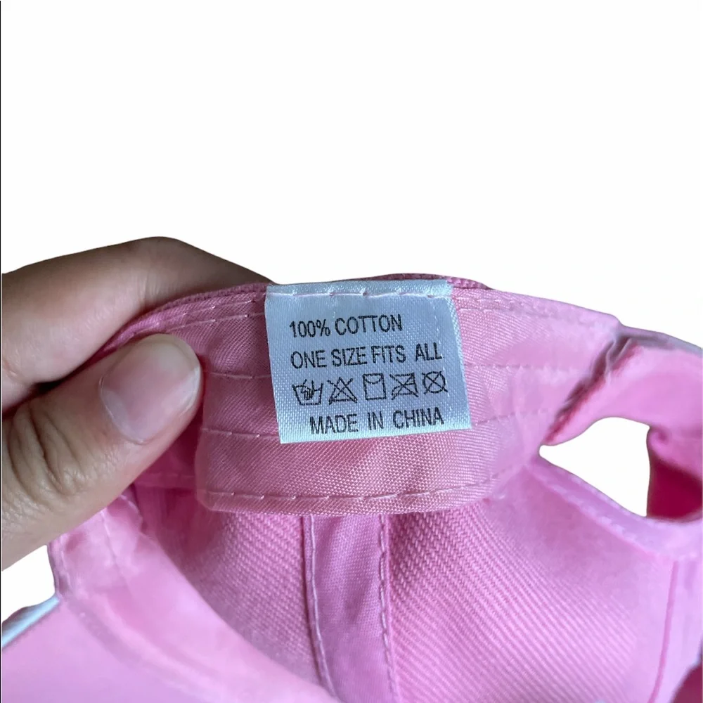 Pink Letter A Cap Hat